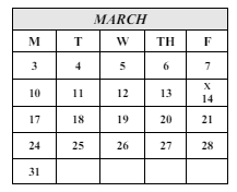 District School Academic Calendar for Seaside Elementary for March 2025