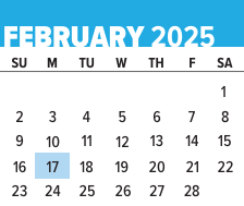 District School Academic Calendar for Mcclure Elementary School for February 2025