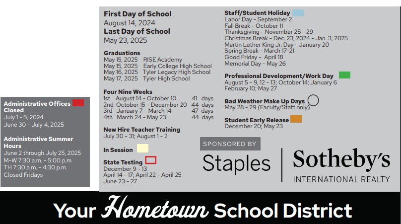District School Academic Calendar Key for Moore Mst Magnet School
