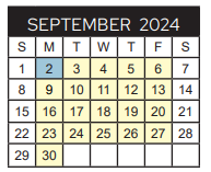 District School Academic Calendar for Moore Mst Magnet School for September 2024