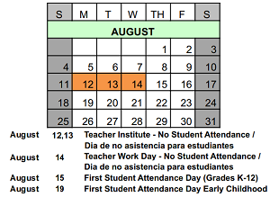District School Academic Calendar for Skoff Elementary for August 2024