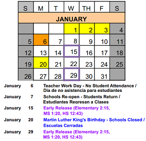 District School Academic Calendar for Skoff Elementary for January 2025
