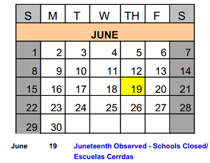 District School Academic Calendar for Skoff Elementary for June 2025