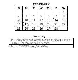 District School Academic Calendar for Flint Lake Elementary Sch for February 2025
