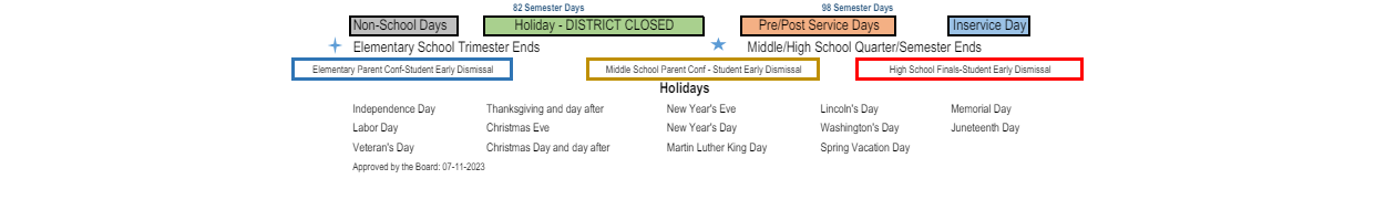 District School Academic Calendar Key for Saticoy Elementary