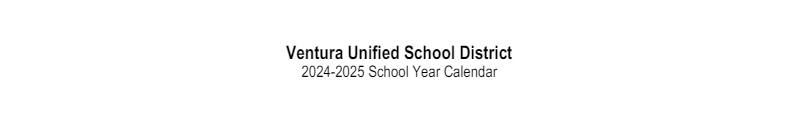 District School Academic Calendar for Ventura Unified Community Day High