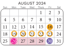 District School Academic Calendar for Center For Effective Learning Alt Ed Ctr for August 2024