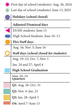 District School Academic Calendar Legend for Center For Effective Learning Alt Ed Ctr