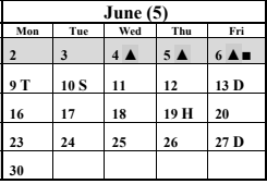 District School Academic Calendar for Pinkham Elementary for June 2025