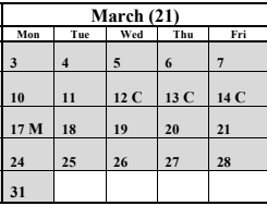 District School Academic Calendar for Divisadero Middle for March 2025