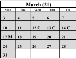 District School Academic Calendar for Crestwood Elementary for March 2025