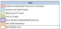District School Academic Calendar Legend for Brook Avenue Elementary School