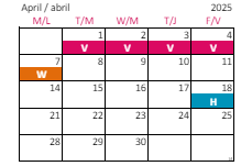 District School Academic Calendar for Knightdale High for April 2025
