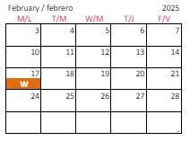 District School Academic Calendar for Knightdale High for February 2025