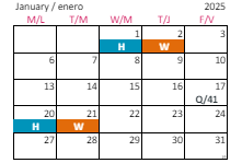District School Academic Calendar for Knightdale High for January 2025