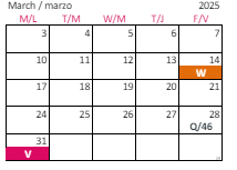 District School Academic Calendar for Knightdale High for March 2025