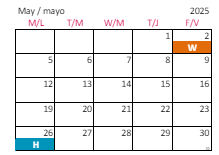 District School Academic Calendar for Knightdale High for May 2025