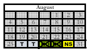 District School Academic Calendar for Wilkerson Elementary School for August 2024