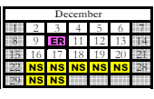 District School Academic Calendar for Wilkerson Elementary School for December 2024