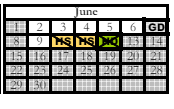 District School Academic Calendar for Wilkerson Elementary School for June 2025