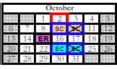 District School Academic Calendar for Wilkerson Elementary School for October 2024