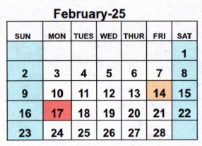 District School Academic Calendar for Ky Tech - Bowling Green Regional Tech Center for February 2025