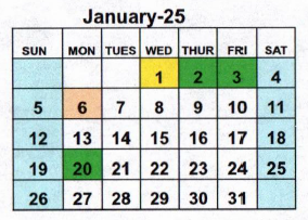 District School Academic Calendar for Ky Tech - Bowling Green Regional Tech Center for January 2025