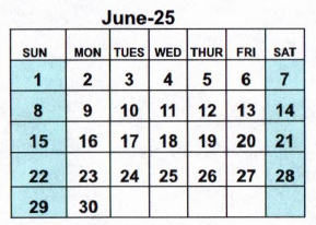 District School Academic Calendar for Ky Tech - Bowling Green Regional Tech Center for June 2025