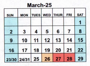 District School Academic Calendar for Ky Tech - Bowling Green Regional Tech Center for March 2025