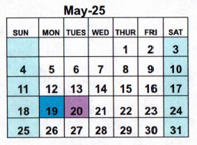 District School Academic Calendar for Ky Tech - Bowling Green Regional Tech Center for May 2025