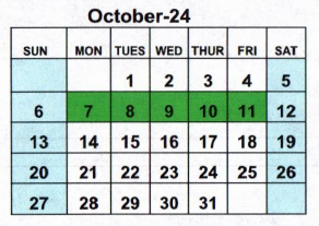 District School Academic Calendar for Ky Tech - Bowling Green Regional Tech Center for October 2024