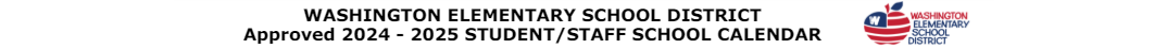 District School Academic Calendar for Chaparral Elementary School