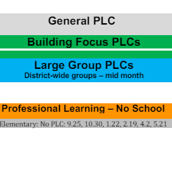 District School Academic Calendar Legend for Eastwood Elementary School