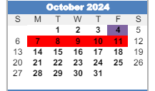 District School Academic Calendar for Jackson Elementary School for October 2024