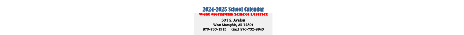 District School Academic Calendar for Jackson Elementary School