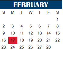 District School Academic Calendar for Carrigan Ctr for February 2025