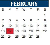 District School Academic Calendar for Kirby Math-science Ctr for February 2025