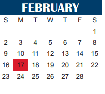 District School Academic Calendar for Alamo Elementary for February 2025