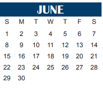 District School Academic Calendar for West Foundation Elementary for June 2025