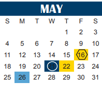 District School Academic Calendar for Alamo Elementary for May 2025