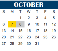 District School Academic Calendar for Burgess Elementary for October 2024