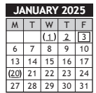 District School Academic Calendar for Mccollom Elem for January 2025