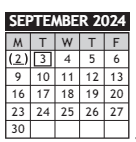 District School Academic Calendar for Harris Communications Magnet for September 2024