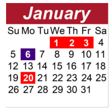 District School Academic Calendar for Edmondson Elementary for January 2025