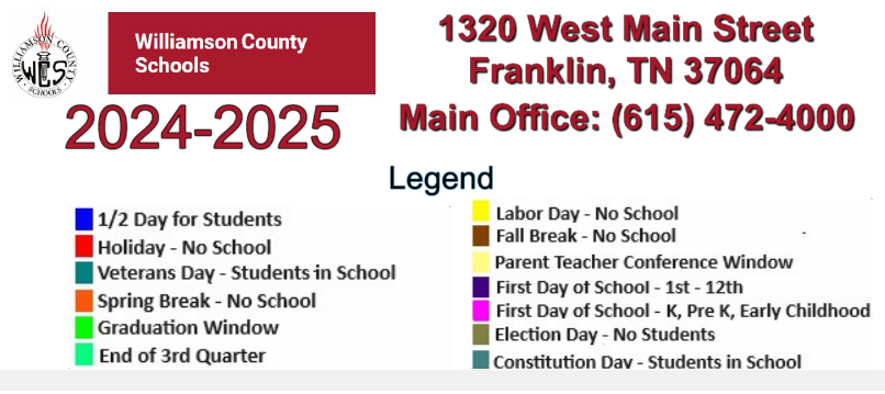 District School Academic Calendar Key for Hunters Bend Elementary