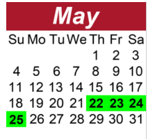 District School Academic Calendar for Kenrose Elementary for May 2025