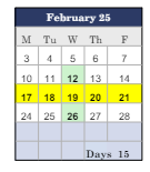 District School Academic Calendar for Social Street School for February 2025