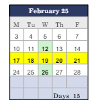 District School Academic Calendar for Fifth Avenue School for February 2025
