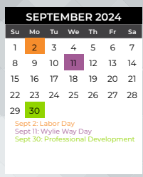 District School Academic Calendar for Birmingham Elementary for September 2024