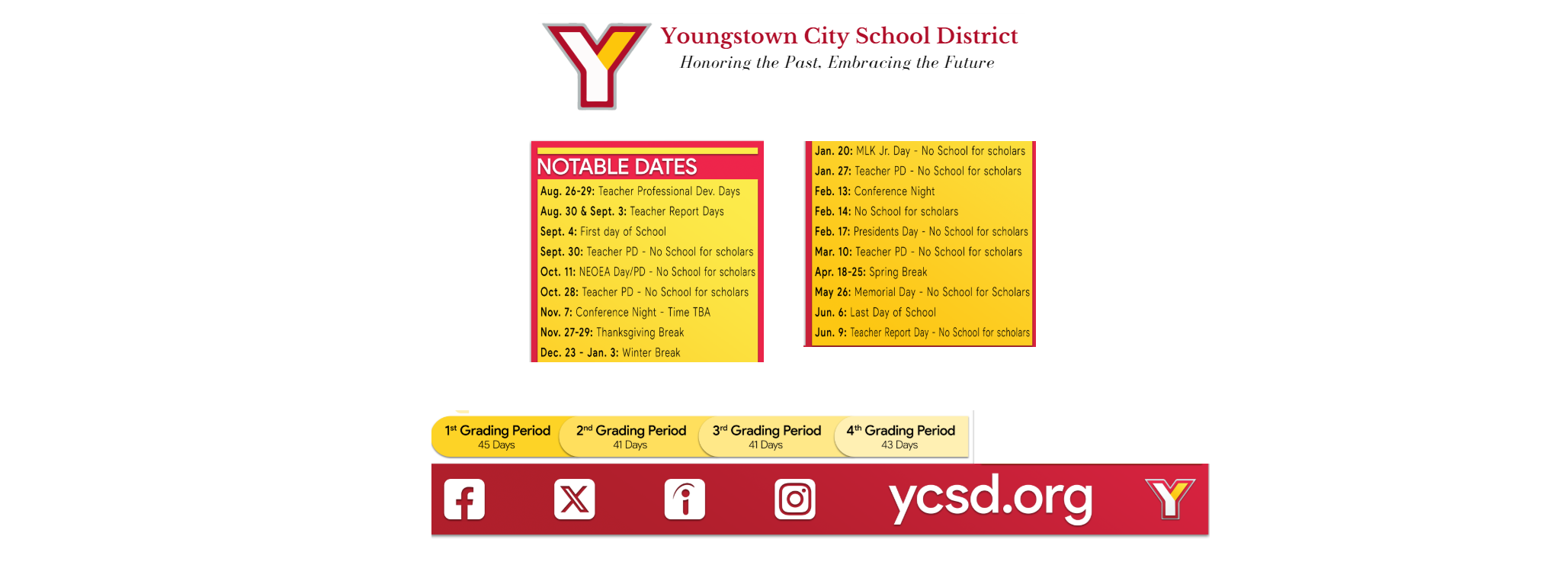 District School Academic Calendar Key for West Side Upper Elementary
